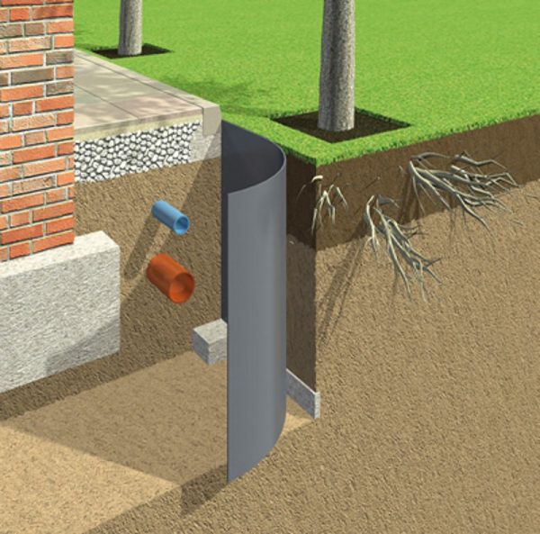 Root barrier installation