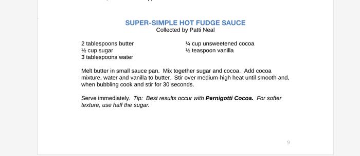 Super simple hot fudge sauce