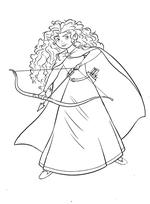 Historical Merida coloring page 11th Century Scottish Highlands