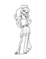 Historically accurate Megara coloring page 1st century Greece