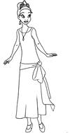 Tiana's 1920s blue evening princess gown