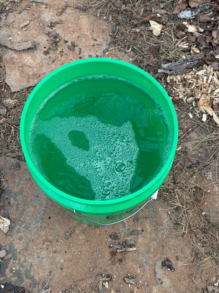 Bucket not quite full. 