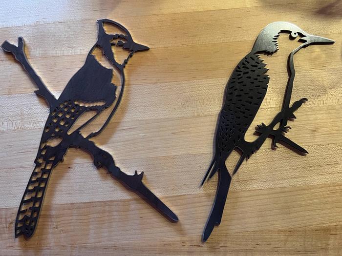 My wife got me a couple Metalbirds. I don't guess I can really link them to permaculture, but at least they're for decorating the homestead. :)