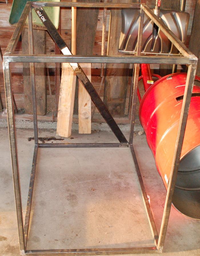 Frame for the oven to sit on.