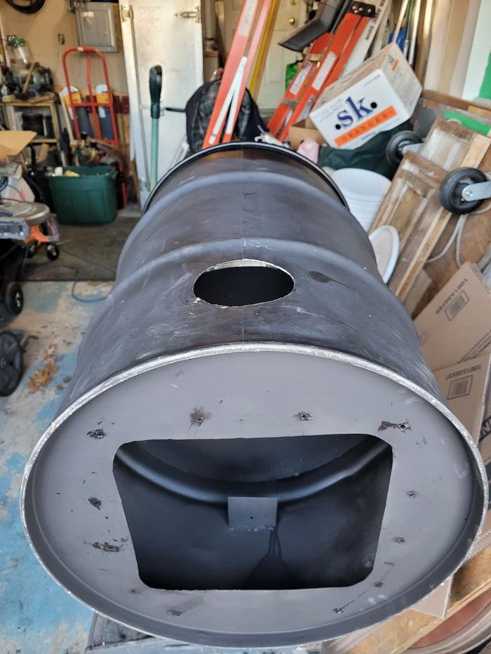 holes in the bottom of the barrel for door attachment