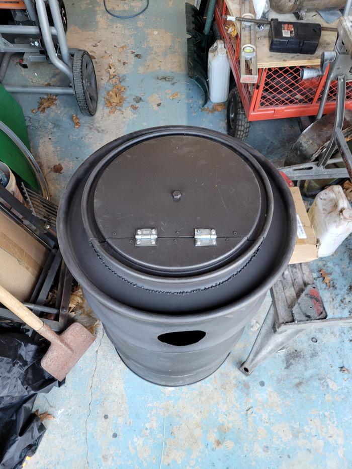 Inner barrel with its door installed into outer barrel