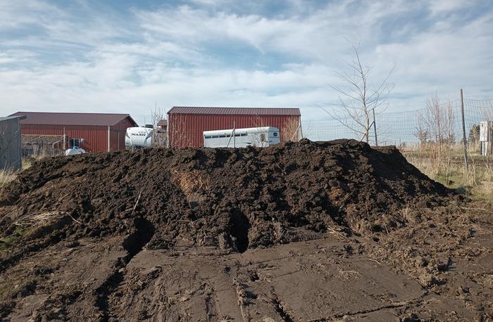 Compost on top!