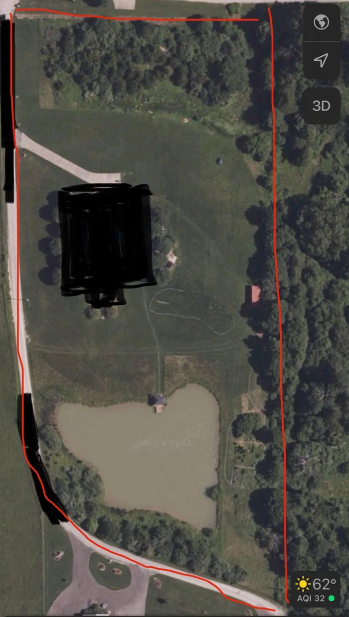 aerial view of homestead