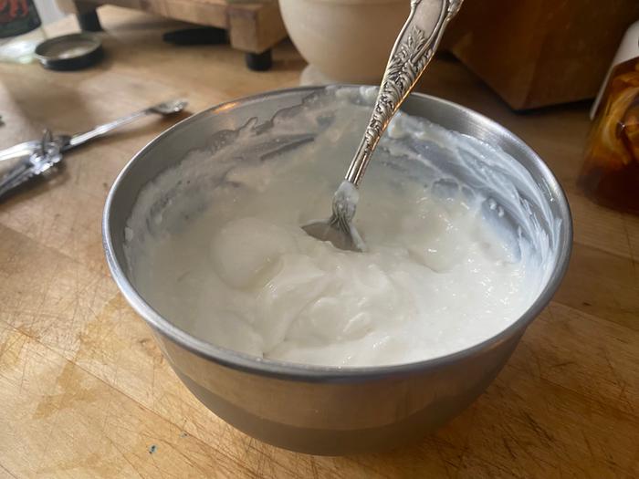 I stirred in about 1/4 tsp of non-iodized salt