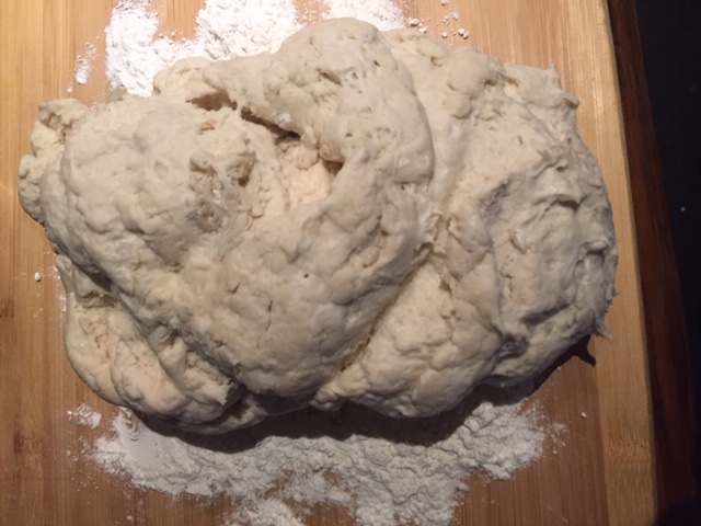 Double batch of pizza dough, makes 4 pizzas