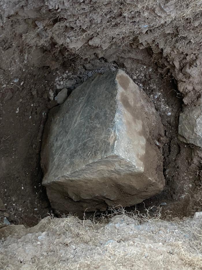 Beautiful rock found in the deadman post trench at the red cabin pole