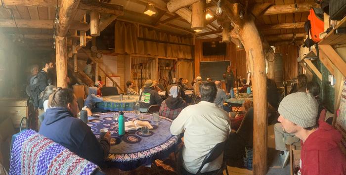 The classroom at breakfast