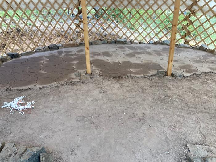 Earthen floor progress