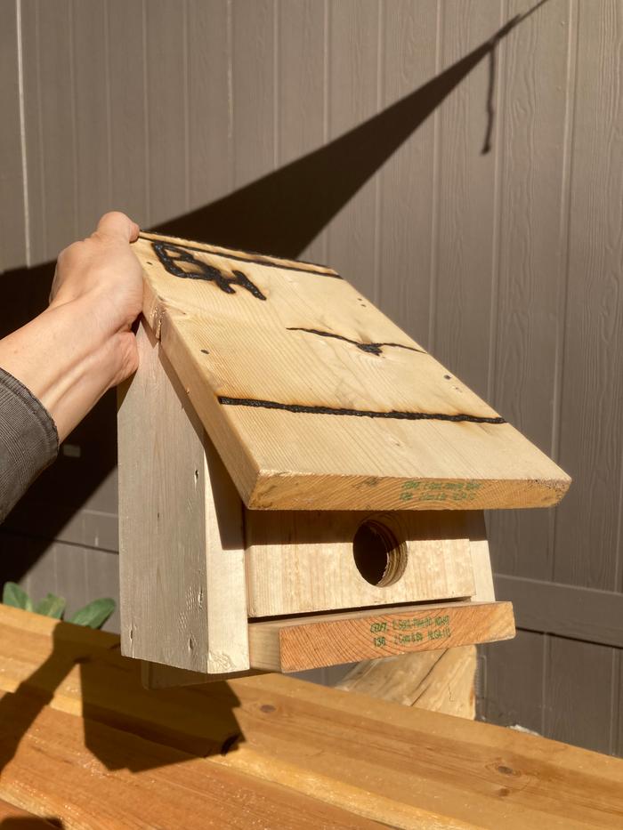 I made my first bird house