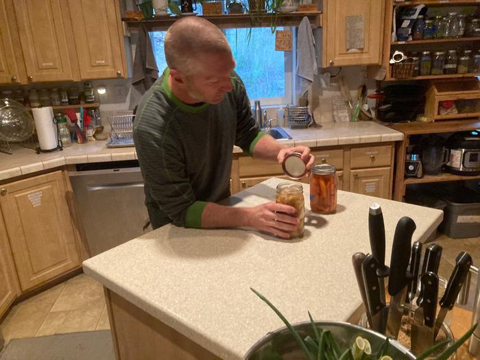 Pickling some veg