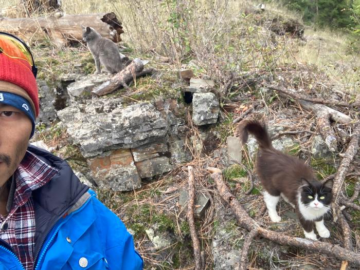 These guys helping me clean up this trail area