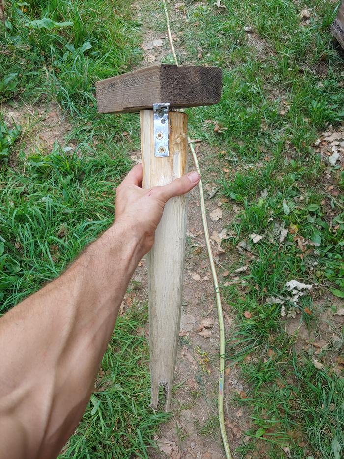 Once the circle was it's final size, using this tool we filled in the cracks