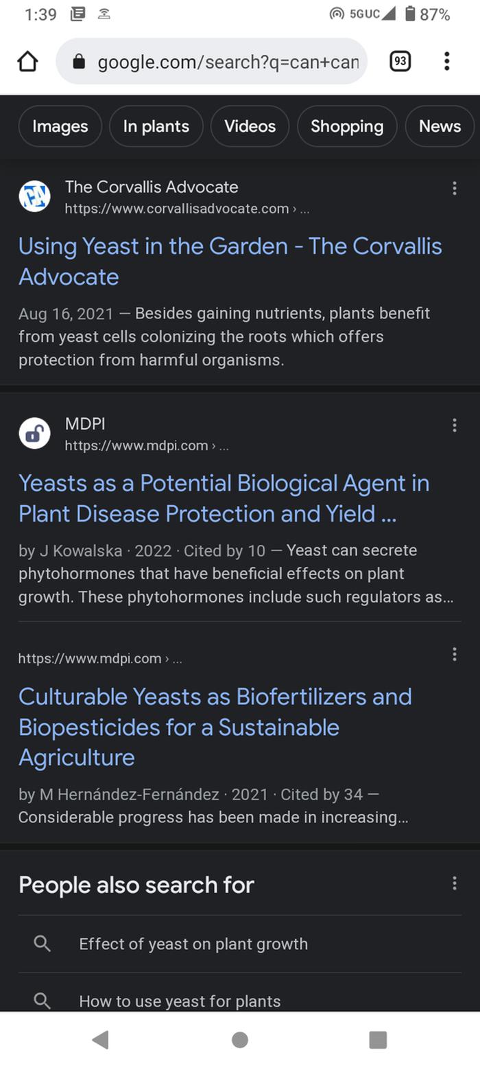 Yeast garden