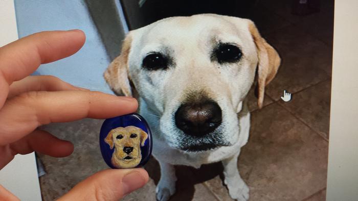 Custom Glass dog beads hand made