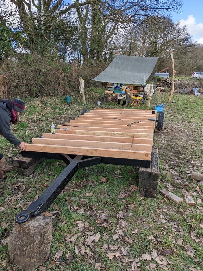 Joists in place, chassis looking smarter