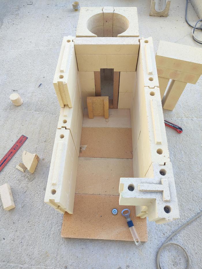 Open firebox with terminal part of the p channel 