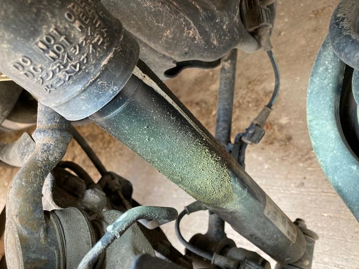 This shock left hand rear, was blown