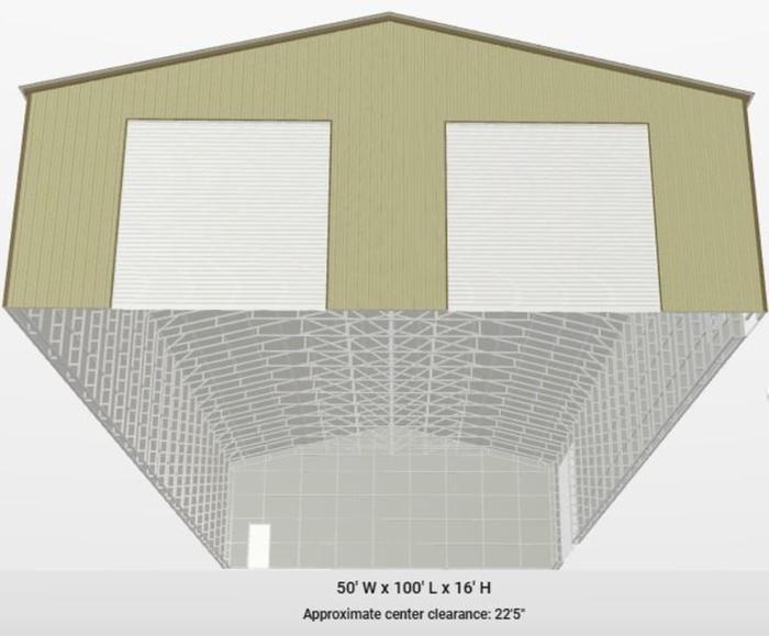 Large metal building example