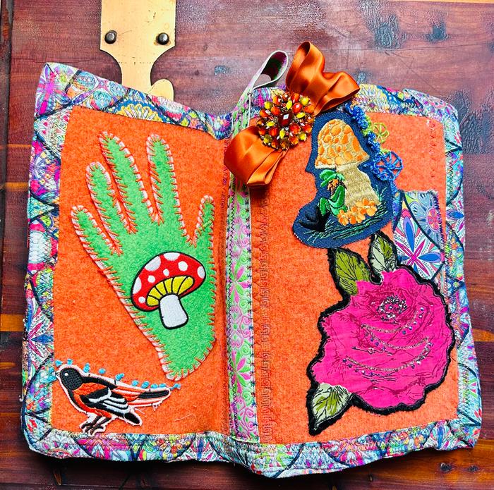 hand crafted needle minder book