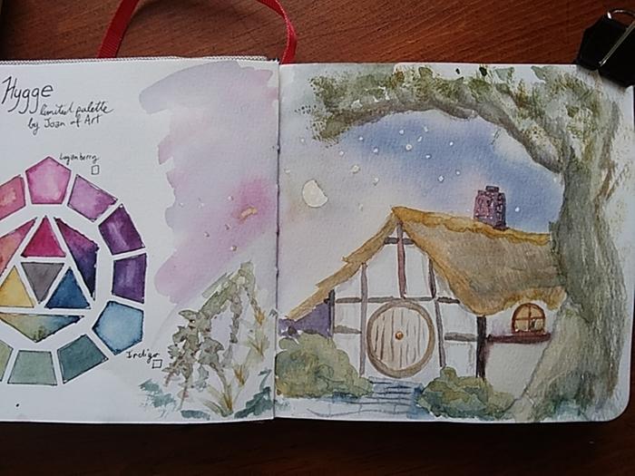 Limited palette hobbit home