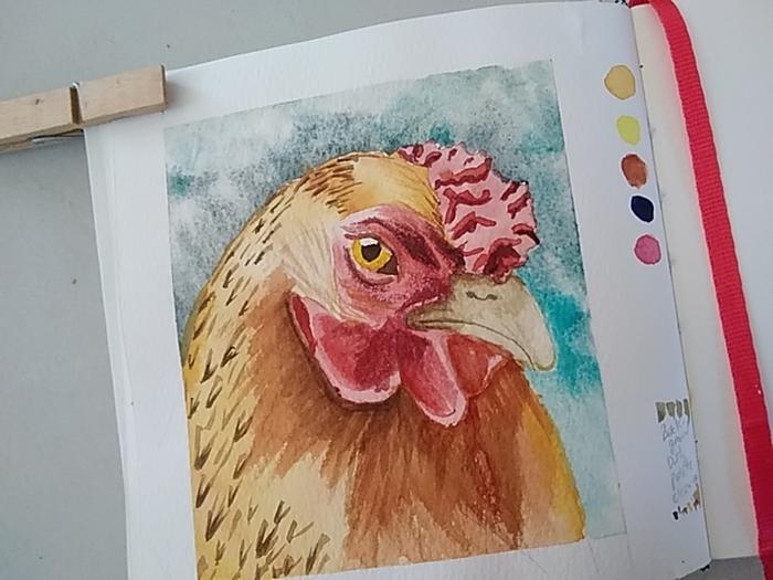 Another limited palette chicken.