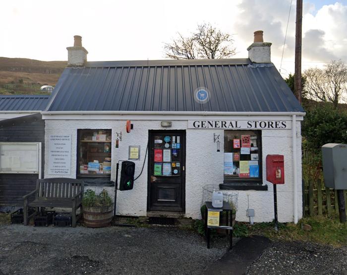 Glendale Store Isle of Skye from the Street rural shop and post office