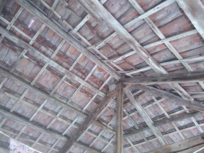 This is what the interior of our roof looks like. Definitely not root proof nor airtight