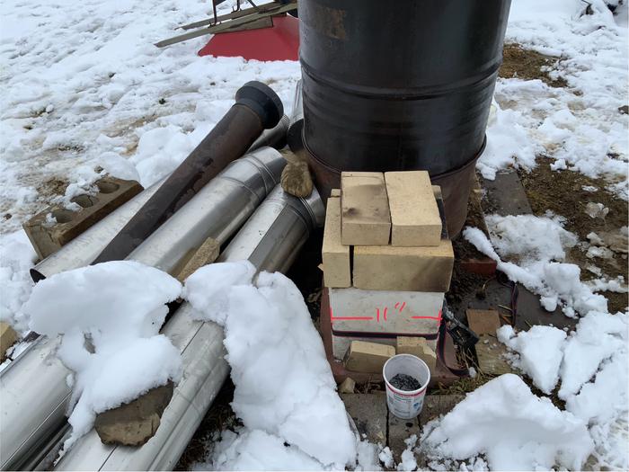 Firebox sizing before outer brick lining