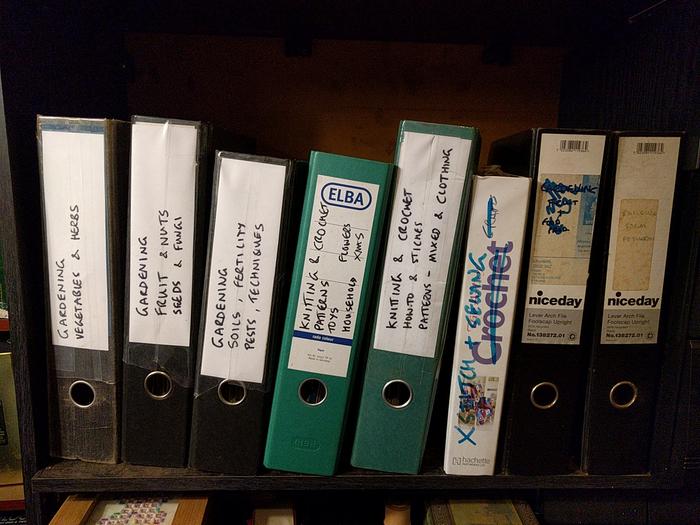 organising craft articles and filing