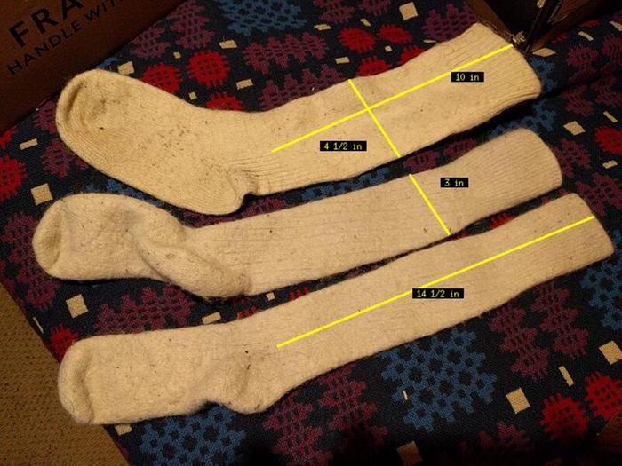 Felted sock areas