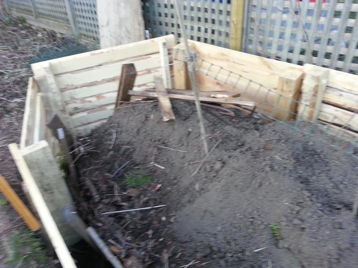 in this and the last one, the top layer of the woody bits and fresh acer negundo logs and branches