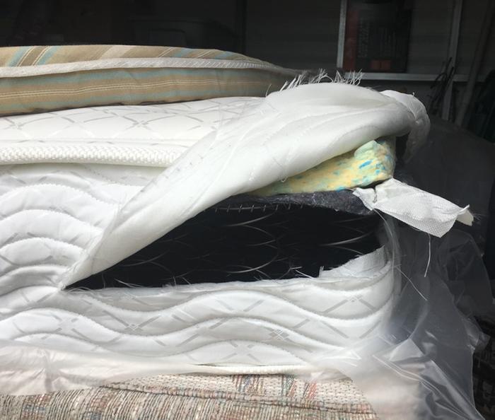 Mattress construction exposed