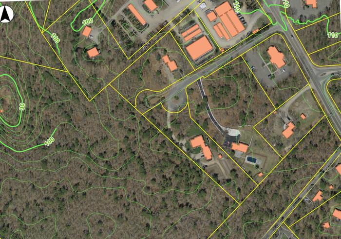 cropped from above - shows neighborhood around house