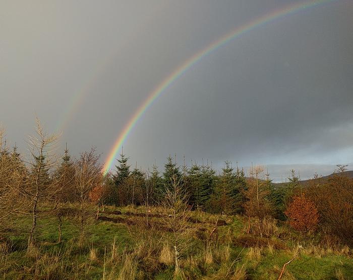 double rainbow isle of skye