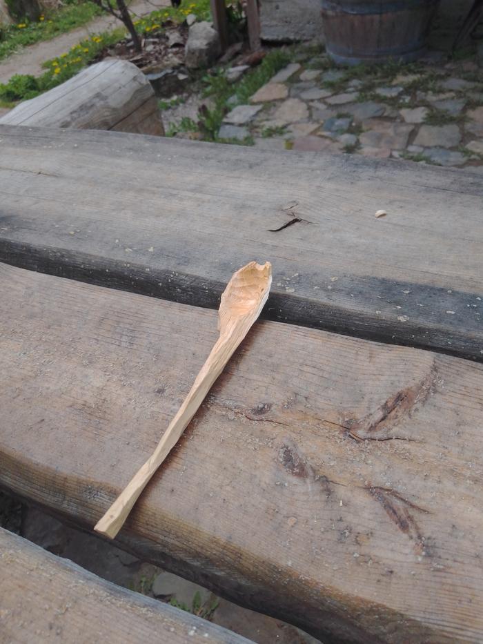 I made a spoon but it broke immediately after the picture:)