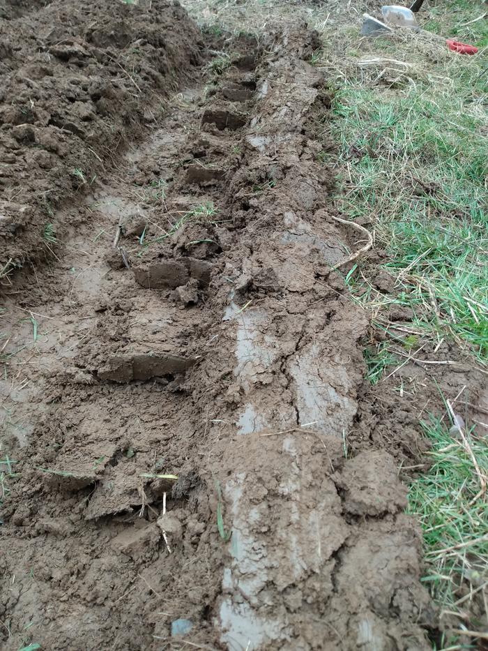 inverting turf by hand