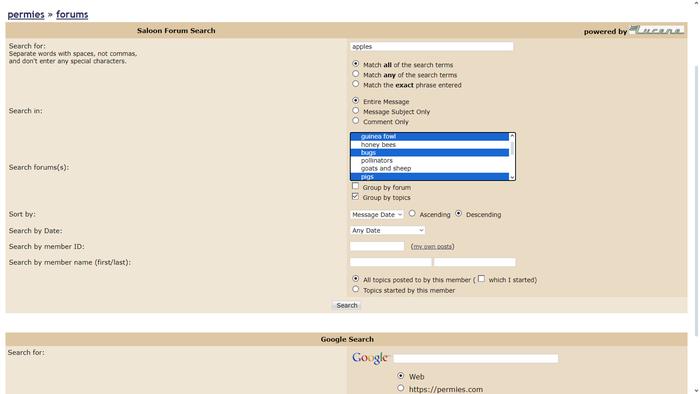 Holding CTRL allows you to search multiple forums at once. This is really handy if you want to search a whole category.