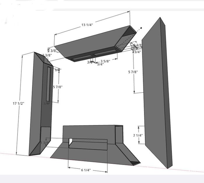 exploded view of shorty door