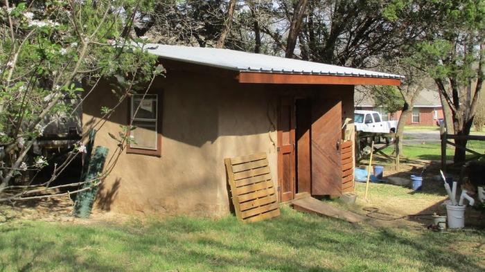 10' x 16' Adobe/Cob T-Brick Shed