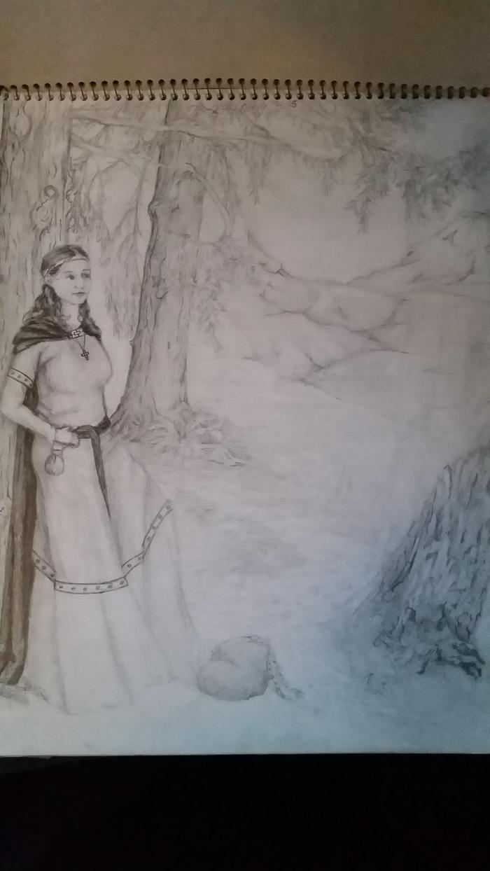 I always wanted to paint this one. But, it's been 20 years and I feel that I'd want to draw it with my family now.