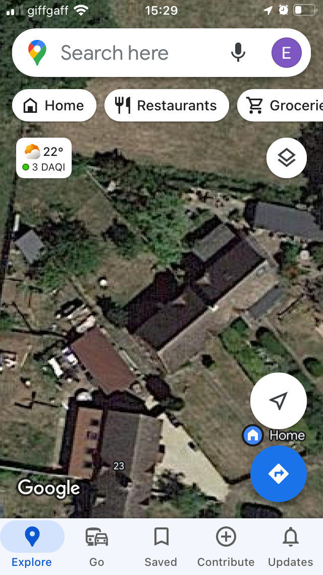 Google maps view of what is there now