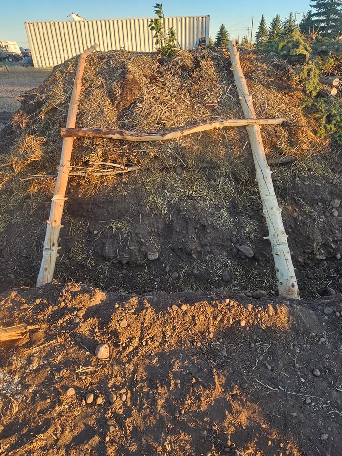 Add a horizontal log to an existing hugel bb