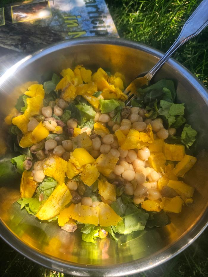 Chickpea, squash salad