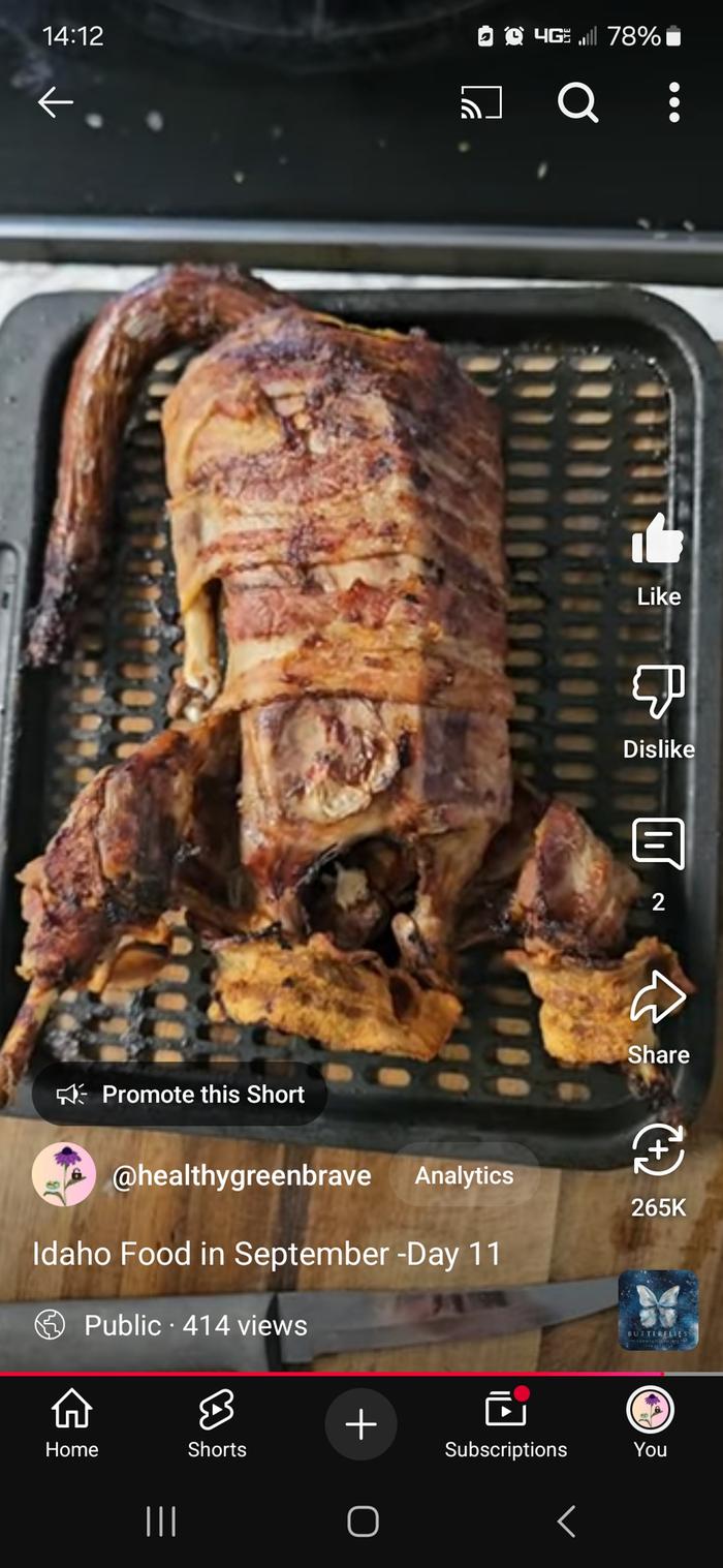 Bacon wrapped duck