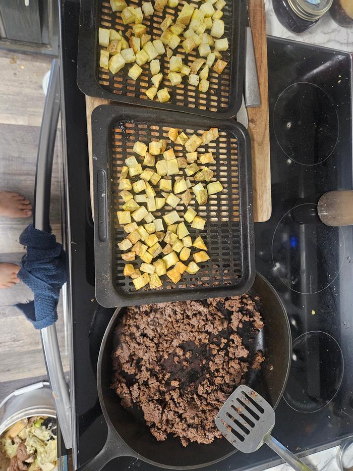 Sausage and hashbrowns
